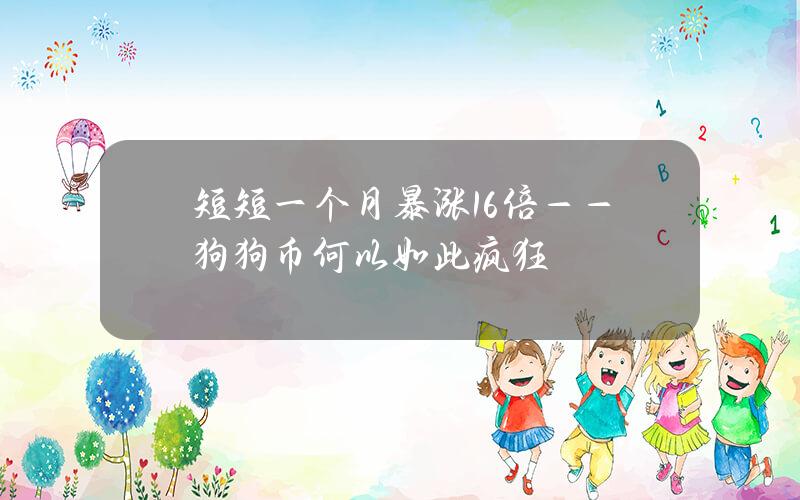 短短一个月暴涨16倍——狗狗币何以如此疯狂